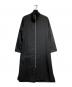 GROUND Y（グラウンドワイ）の古着「ZIP-UP STANDING COLLAR LONG SHIRT/ジップアップスタンドカラーロングシャツ」｜ブラック