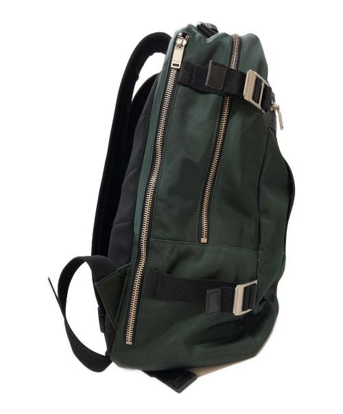 Saint Laurent Paris（サンローランパリ）Saint Laurent Paris (サンローランパリ) City Backpack/シティバックパック グリーン×ブラックの古着・服飾アイテム