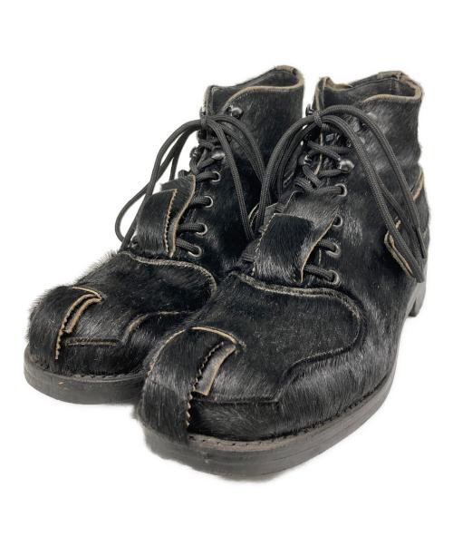 JOHN MOORE（ジョンムーア）JOHN MOORE (ジョンムーア) HIRO(現Kidillデザイナー) ハラコブーツ ブラック サイズ:	SIZE 8 　（約26㎝）の古着・服飾アイテム