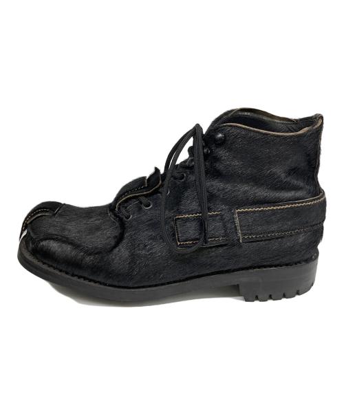 JOHN MOORE（ジョンムーア）JOHN MOORE (ジョンムーア) HIRO(現Kidillデザイナー) ハラコブーツ ブラック サイズ:	SIZE 8 　（約26㎝）の古着・服飾アイテム