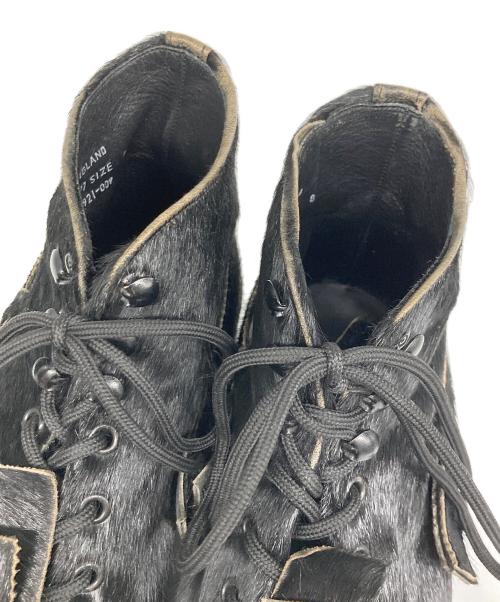 JOHN MOORE（ジョンムーア）JOHN MOORE (ジョンムーア) HIRO(現Kidillデザイナー) ハラコブーツ ブラック サイズ:	SIZE 8 　（約26㎝）の古着・服飾アイテム