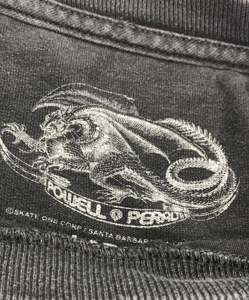 powell peralta（パウエルペラルタ）POWELL PERALTA (パウエルペラルタ) ロゴプリントロングスリーブカットソー ブラック サイズ:Lの古着・服飾アイテム