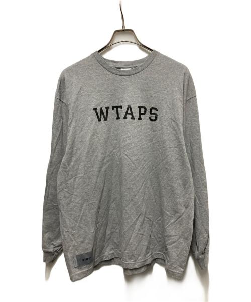 WTAPS（ダブルタップス）WTAPS (ダブルタップス) ロゴプリントカットソー グレー サイズ:02の古着・服飾アイテム