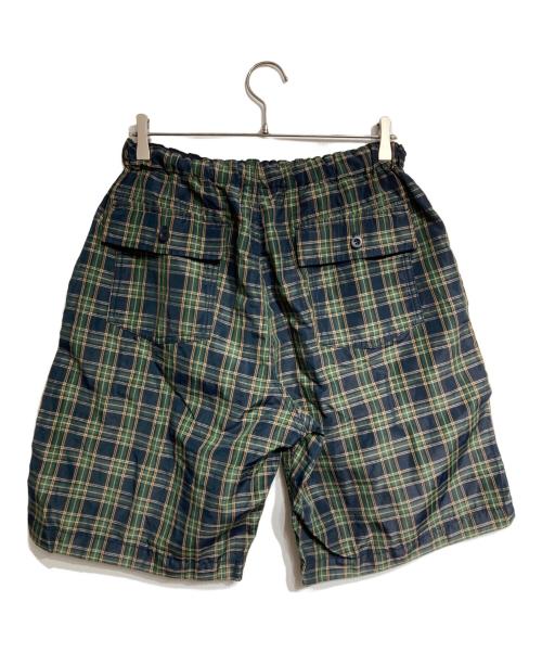 COMME des GARCONS HOMME（コムデギャルソン オム）COMME des GARCONS HOMME (コムデギャルソン オム) Ramie Check Half Pants/ラミーチェック柄ハーフパンツ グリーン サイズ:XSの古着・服飾アイテム