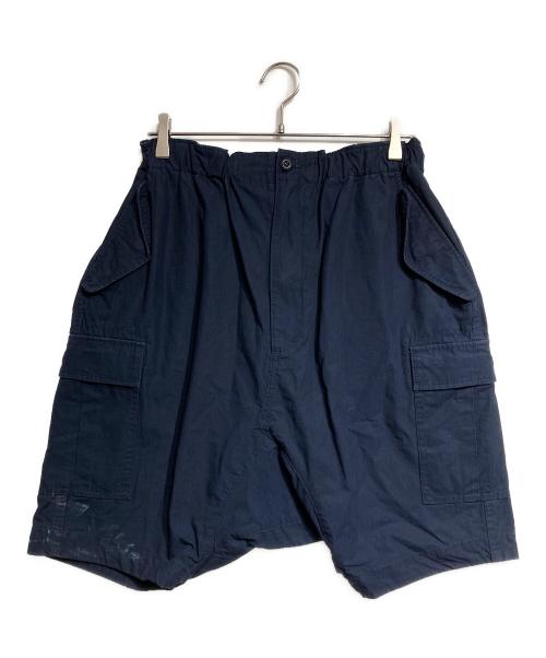 COMME des GARCONS JUNYA WATANABE MAN（コム デ ギャルソン ジュンヤ ワタナベ マン）COMME des GARCONS JUNYA WATANABE MAN (コム デ ギャルソン ジュンヤ ワタナベ マン) 綿リップストップ ハーフパンツ/Half Pants ネイビー サイズ:Sの古着・服飾アイテム