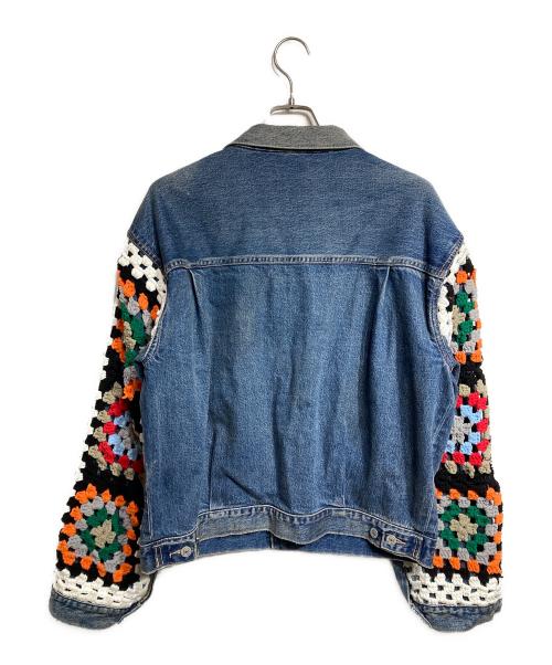 DISCOVERED（ディスカバード）DISCOVERED (ディスカバード) CROCHET DENIM BLOUSON/クロケットデニムブルゾン インディゴ サイズ:3の古着・服飾アイテム