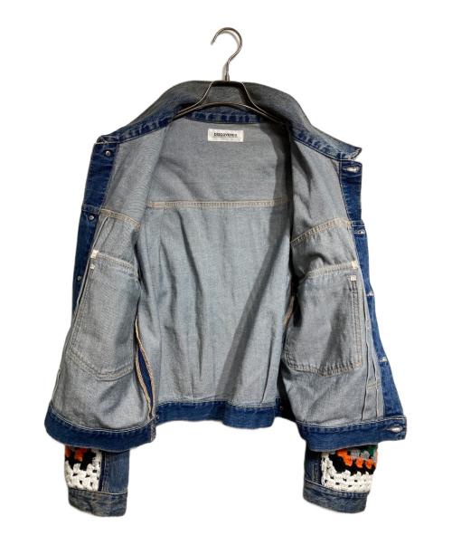DISCOVERED（ディスカバード）DISCOVERED (ディスカバード) CROCHET DENIM BLOUSON/クロケットデニムブルゾン インディゴ サイズ:3の古着・服飾アイテム