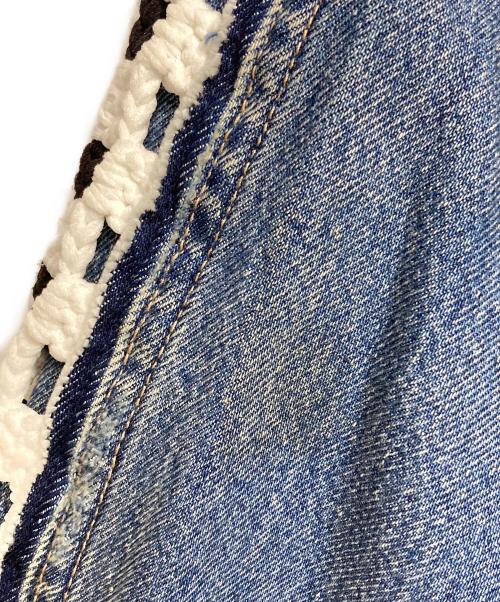 DISCOVERED（ディスカバード）DISCOVERED (ディスカバード) CROCHET DENIM BLOUSON/クロケットデニムブルゾン インディゴ サイズ:3の古着・服飾アイテム