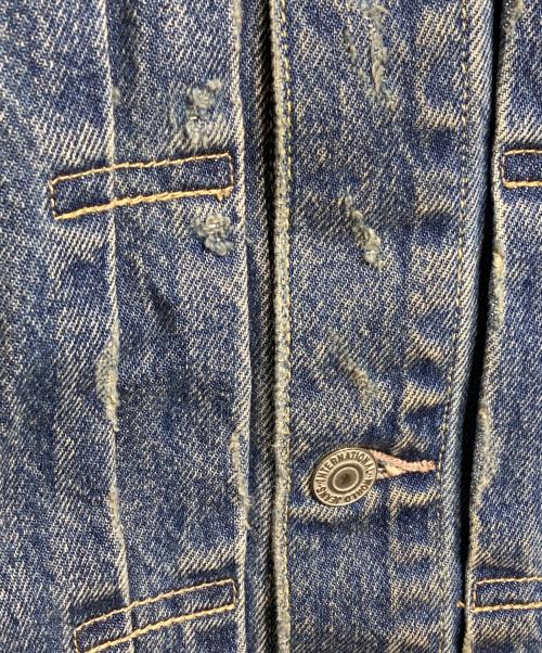 DISCOVERED（ディスカバード）DISCOVERED (ディスカバード) CROCHET DENIM BLOUSON/クロケットデニムブルゾン インディゴ サイズ:3の古着・服飾アイテム