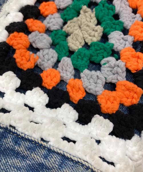 DISCOVERED（ディスカバード）DISCOVERED (ディスカバード) CROCHET DENIM BLOUSON/クロケットデニムブルゾン インディゴ サイズ:3の古着・服飾アイテム