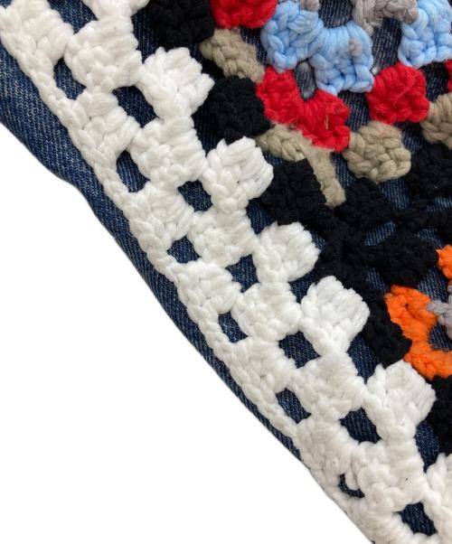 DISCOVERED（ディスカバード）DISCOVERED (ディスカバード) CROCHET DENIM BLOUSON/クロケットデニムブルゾン インディゴ サイズ:3の古着・服飾アイテム