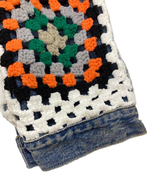 DISCOVERED（ディスカバード）DISCOVERED (ディスカバード) CROCHET DENIM BLOUSON/クロケットデニムブルゾン インディゴ サイズ:3の古着・服飾アイテム