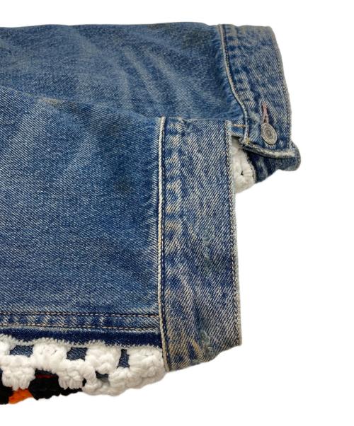 DISCOVERED（ディスカバード）DISCOVERED (ディスカバード) CROCHET DENIM BLOUSON/クロケットデニムブルゾン インディゴ サイズ:3の古着・服飾アイテム