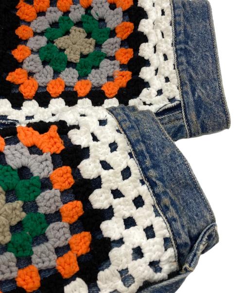 DISCOVERED（ディスカバード）DISCOVERED (ディスカバード) CROCHET DENIM BLOUSON/クロケットデニムブルゾン インディゴ サイズ:3の古着・服飾アイテム