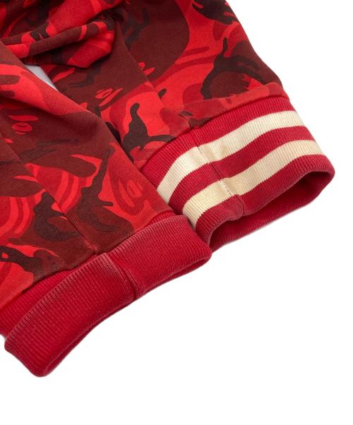 Aape BY A BATHING APE（エーエイプ バイ アベイシングエイプ）Aape BY A BATHING APE (エーエイプ バイ アベイシングエイプ) カモ柄スナップフーデットジャケット レッド サイズ:XXLの古着・服飾アイテム
