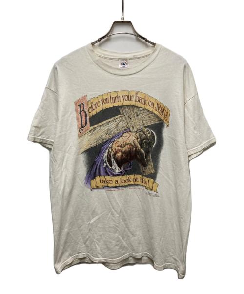 DELTA（デルタ）DELTA (デルタ) 90s Living EPISTLES 宗教Tシャツ ホワイト サイズ:XLの古着・服飾アイテム