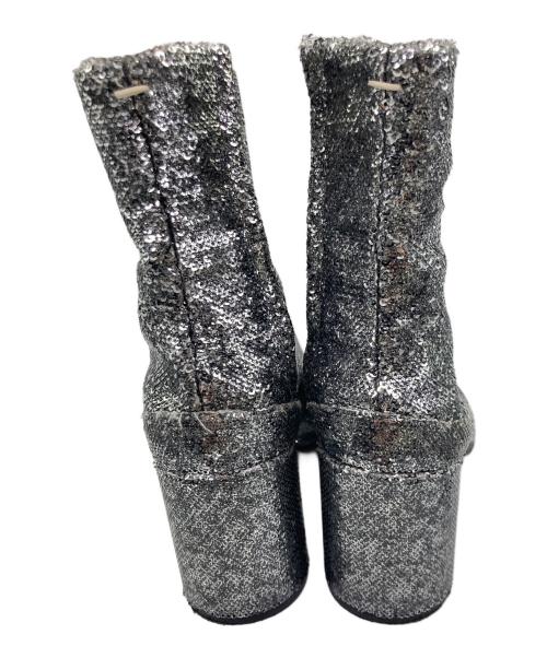 Maison Margiela（メゾンマルジェラ）Maison Margiela (メゾンマルジェラ) スパンコールTABIブーツ シルバー サイズ:	SIZE 36　（約22cm）の古着・服飾アイテム