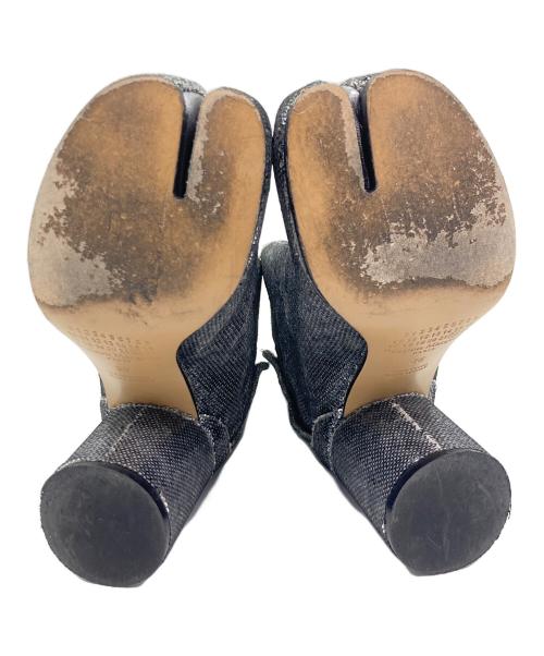Maison Margiela（メゾンマルジェラ）Maison Margiela (メゾンマルジェラ) スパンコールTABIブーツ シルバー サイズ:	SIZE 36　（約22cm）の古着・服飾アイテム