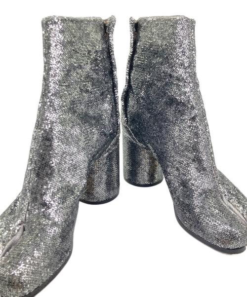 Maison Margiela（メゾンマルジェラ）Maison Margiela (メゾンマルジェラ) スパンコールTABIブーツ シルバー サイズ:	SIZE 36　（約22cm）の古着・服飾アイテム