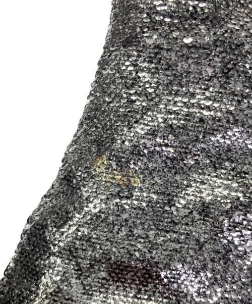 Maison Margiela（メゾンマルジェラ）Maison Margiela (メゾンマルジェラ) スパンコールTABIブーツ シルバー サイズ:	SIZE 36　（約22cm）の古着・服飾アイテム