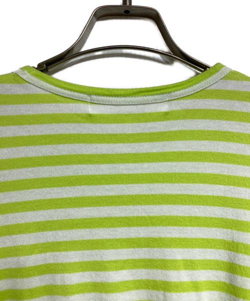 PLAY COMME des GARCONS（プレイコムデギャルソン）PLAY COMME des GARCONS (プレイコムデギャルソン) ボーダーカットソー/border cut and sew グリーン サイズ:Lの古着・服飾アイテム