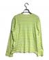PLAY COMME des GARCONS (プレイコムデギャルソン) ボーダーカットソー/border cut and sew グリーン サイズ:L：8000円