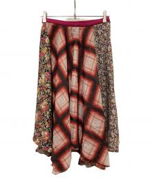 DIESEL（ディーゼル）の古着「O-FLOUR-C SKIRT」｜レッド