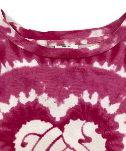 GUESS（ゲス）GUESS (ゲス) タイダイハートデザインカットソー ピンク サイズ:Sの古着・服飾アイテム
