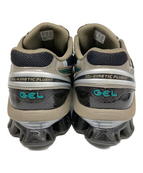 asics（アシックス）asics (アシックス) Gel kinetic fluentスニーカー ブラック×ベージュ サイズ:	SIZE US8.5　(26.5cm)の古着・服飾アイテム