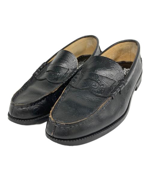 kenford（ケンフォード）kenford (ケンフォード) EMBOSSED LOAFERS ブラック サイズ:	SIZE 25ｃｍの古着・服飾アイテム