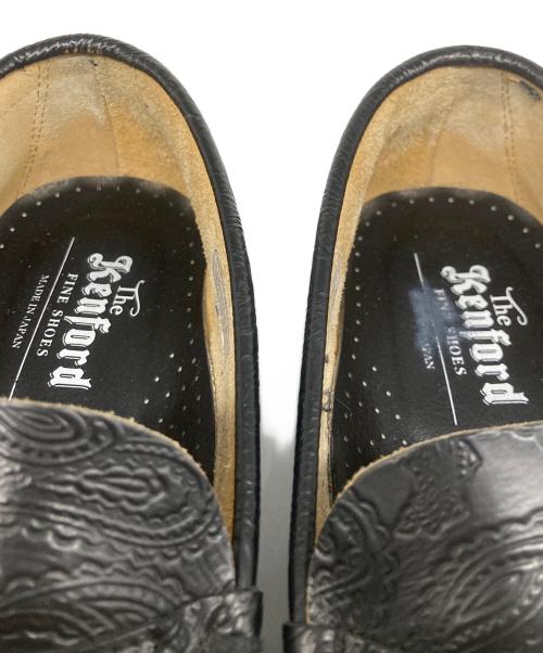 kenford（ケンフォード）kenford (ケンフォード) EMBOSSED LOAFERS ブラック サイズ:	SIZE 25ｃｍの古着・服飾アイテム