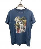 SWORD ART ONLINEソードアートオンライン）の古着「アニメTシャツ」｜ネイビー