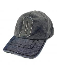 DIESEL（ディーゼル）の古着「Dロゴキャップ」｜グレー