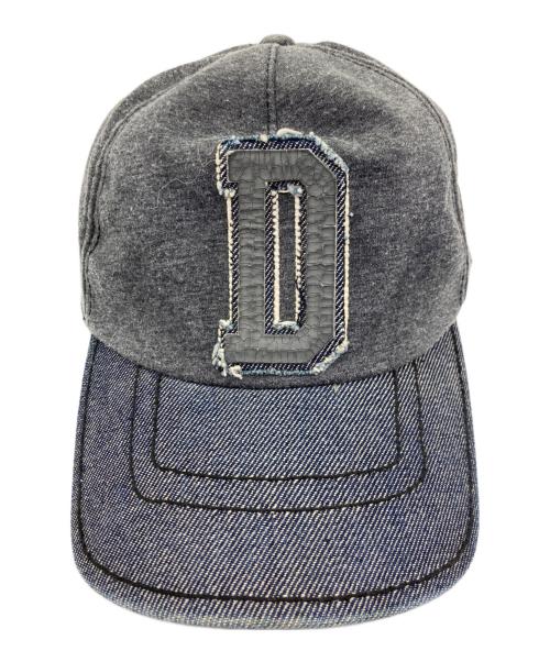 DIESEL（ディーゼル）DIESEL (ディーゼル) Dロゴキャップ グレーの古着・服飾アイテム