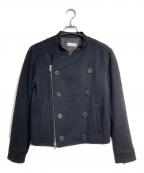 DRIES VAN NOTENドリスヴァンノッテン）の古着「ウールライダースジャケット/Wool riders jacket」｜ブラック