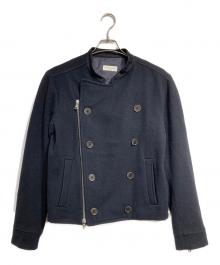 DRIES VAN NOTEN（ドリスヴァンノッテン）の古着「ウールライダースジャケット/Wool riders jacket」｜ブラック