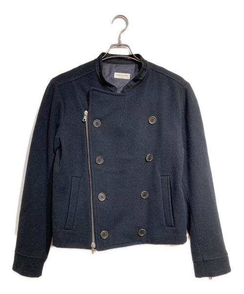 DRIES VAN NOTEN（ドリスヴァンノッテン）DRIES VAN NOTEN (ドリスヴァンノッテン) ウールライダースジャケット/Wool riders jacket ブラック サイズ:Mの古着・服飾アイテム