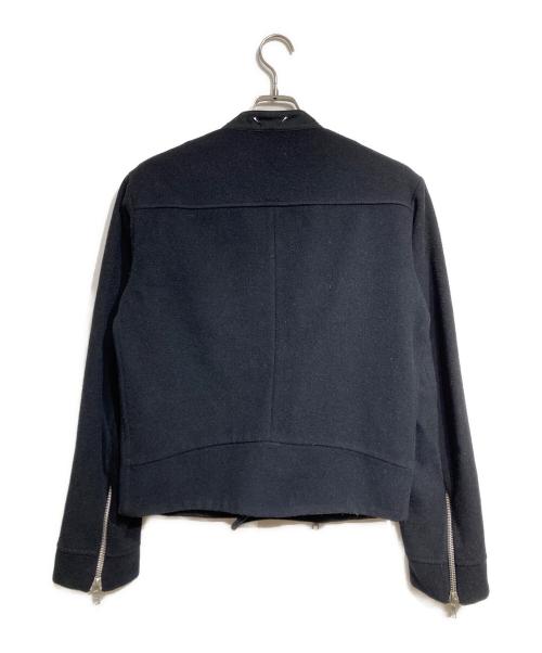 DRIES VAN NOTEN（ドリスヴァンノッテン）DRIES VAN NOTEN (ドリスヴァンノッテン) ウールライダースジャケット/Wool riders jacket ブラック サイズ:Mの古着・服飾アイテム