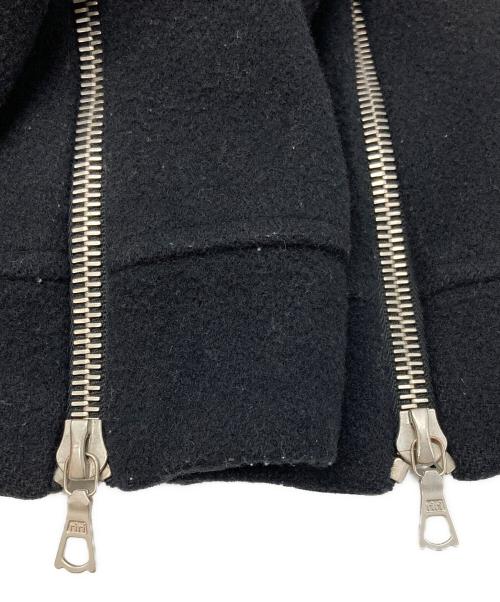 DRIES VAN NOTEN（ドリスヴァンノッテン）DRIES VAN NOTEN (ドリスヴァンノッテン) ウールライダースジャケット/Wool riders jacket ブラック サイズ:Mの古着・服飾アイテム