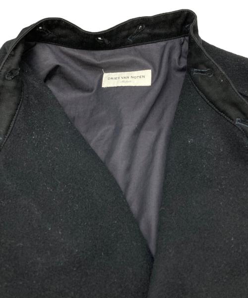 DRIES VAN NOTEN（ドリスヴァンノッテン）DRIES VAN NOTEN (ドリスヴァンノッテン) ウールライダースジャケット/Wool riders jacket ブラック サイズ:Mの古着・服飾アイテム
