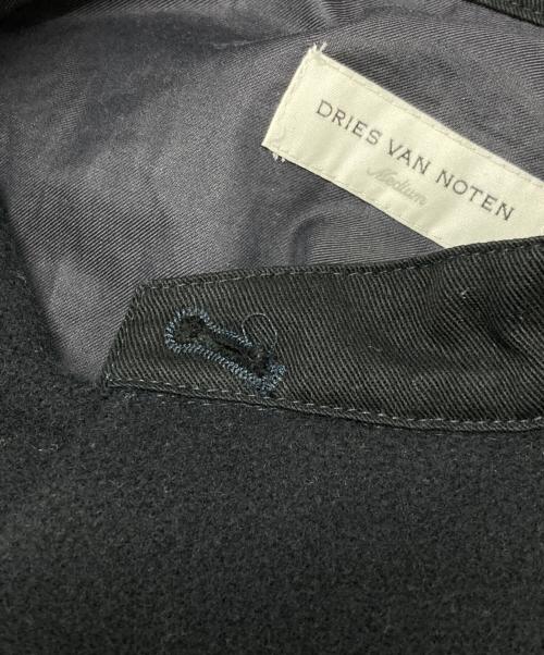 DRIES VAN NOTEN（ドリスヴァンノッテン）DRIES VAN NOTEN (ドリスヴァンノッテン) ウールライダースジャケット/Wool riders jacket ブラック サイズ:Mの古着・服飾アイテム