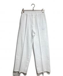 FEELS（フィールズ）の古着「LINEN SLACKS GRAY」｜ホワイト