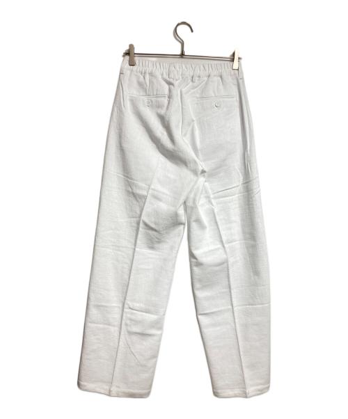 FEELS（フィールズ）FEELS (フィールズ) LINEN SLACKS GRAY ホワイト サイズ:Lの古着・服飾アイテム