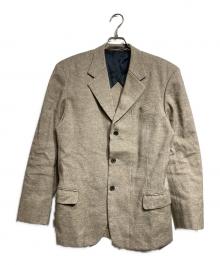 CLASS（クラス）の古着「ヘンプ×ヤクキャンバステラードジャケット/HEMP × YAK CANVAS TAILORED JACKET」｜ブラウン