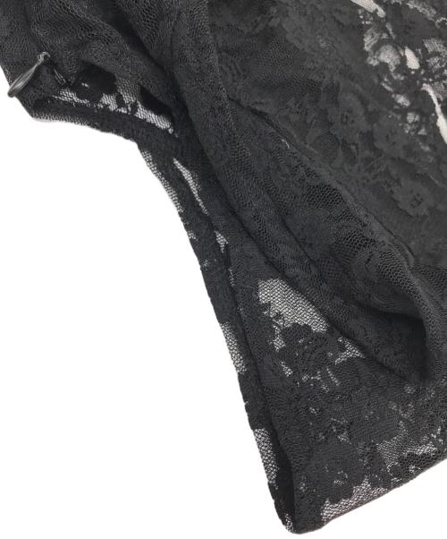 GLOWNY（グロウニー）GLOWNY (グロウニー) WHISPER LACE MINI DRESS ブラック サイズ:Sの古着・服飾アイテム