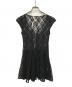 GLOWNY（グロウニー）の古着「WHISPER LACE MINI DRESS」｜ブラック
