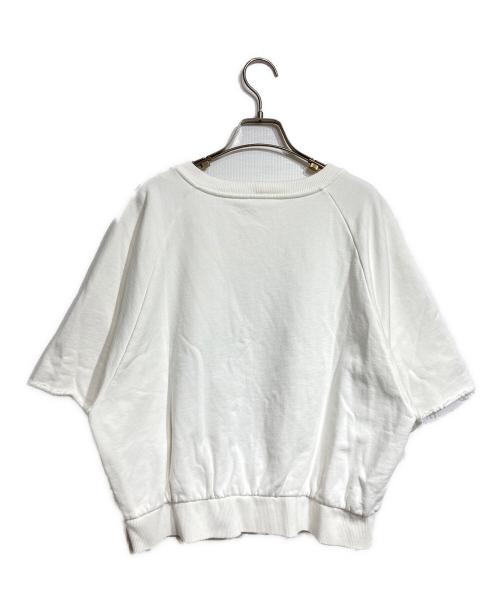 CELINE（セリーヌ）CELINE (セリーヌ) トリオンフプリントルーズスウェットTシャツ/Triomphe Loose T-Shirt in Cotton Jersey  ホワイト サイズ:Sの古着・服飾アイテム