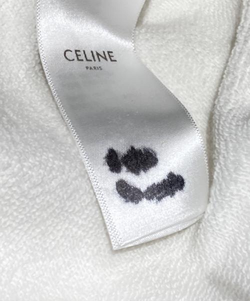 CELINE（セリーヌ）CELINE (セリーヌ) トリオンフプリントルーズスウェットTシャツ/Triomphe Loose T-Shirt in Cotton Jersey  ホワイト サイズ:Sの古着・服飾アイテム