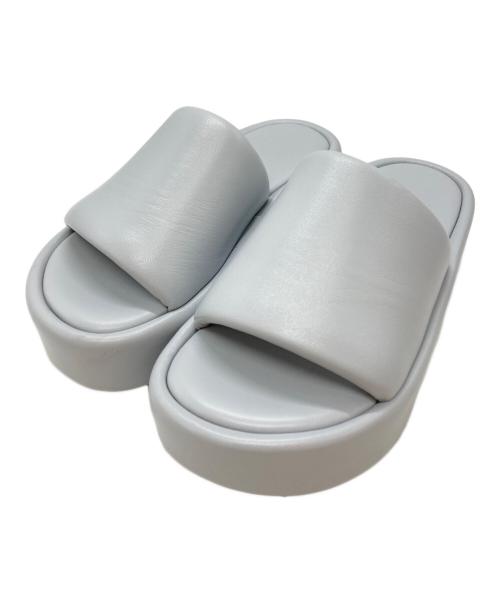 BALENCIAGA（バレンシアガ）BALENCIAGA (バレンシアガ) RISE Slides サンダル/ライズ ライトグレー サイズ:35の古着・服飾アイテム