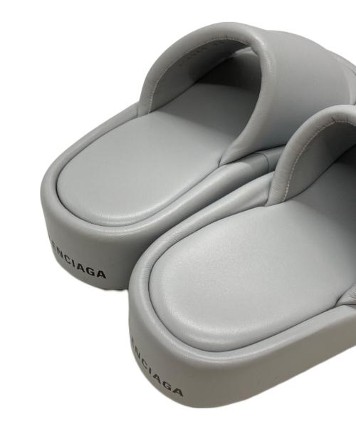BALENCIAGA（バレンシアガ）BALENCIAGA (バレンシアガ) RISE Slides サンダル/ライズ ライトグレー サイズ:35の古着・服飾アイテム